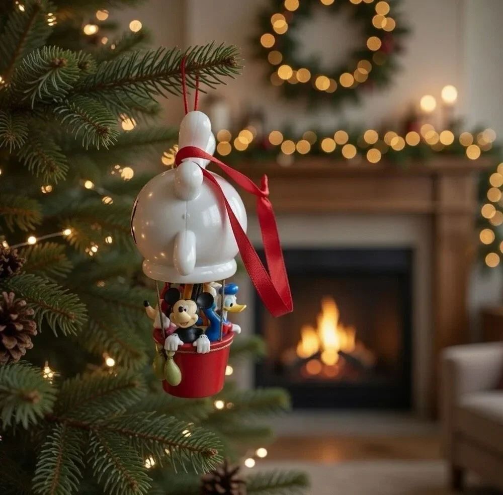 Disney Mickey and Friends Hot Air balloon Glove Christmas ornament
